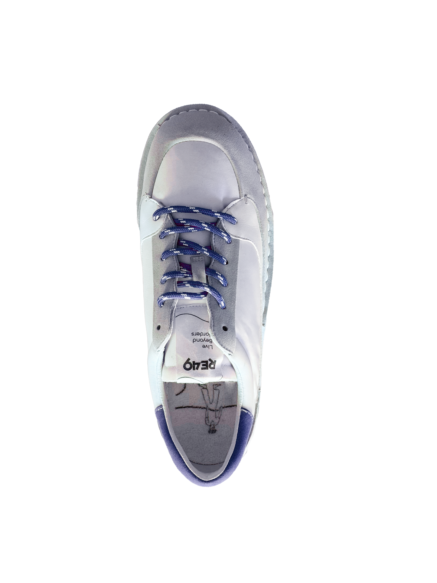 Wave BLUE in White Apple Skin